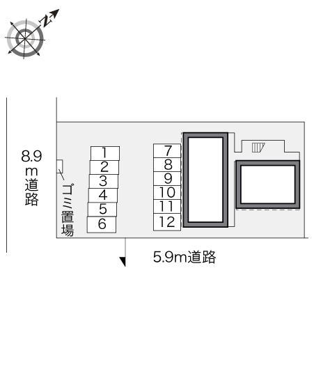 サザンガーデン(21175)の駐車配置図