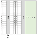 クリーンリバーフィネス桑園中央の駐車場