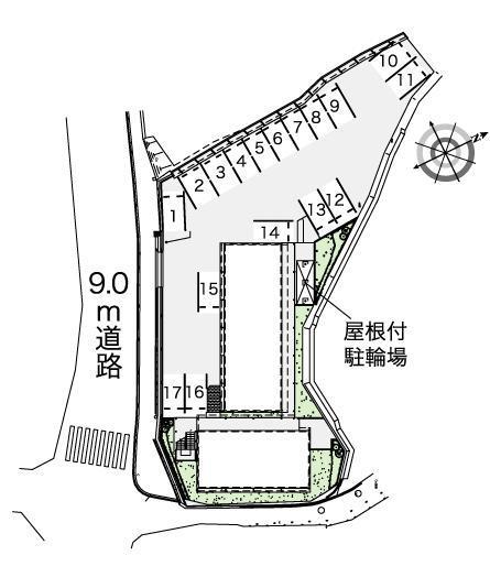 ＦＵＴＡＳＥ(42371)の駐車配置図