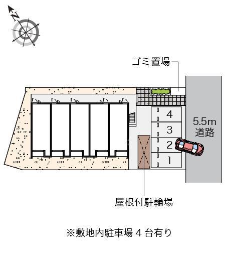 クレイノソブレクエスタ(56340)の駐車配置図