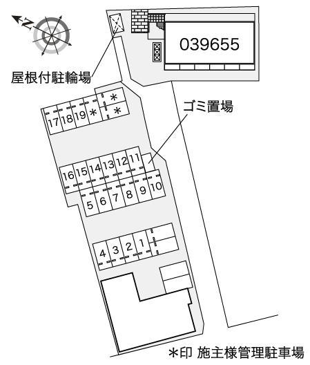 ｉハウス(39655) 敷地外駐車場の駐車配置図