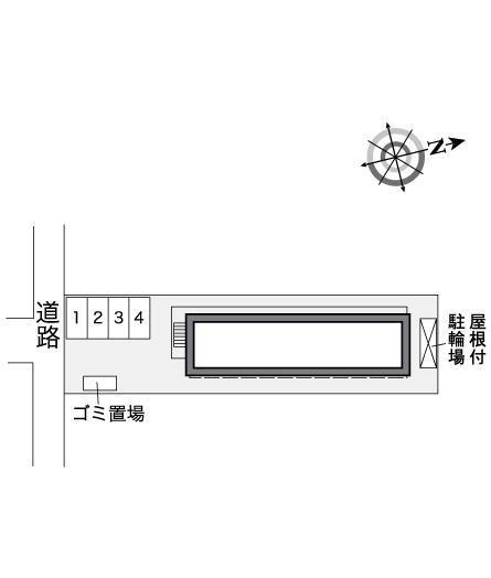シマサン１７(26682)の駐車配置図