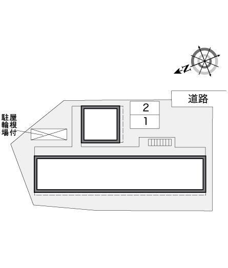 アルプス京山(36664)の駐車配置図