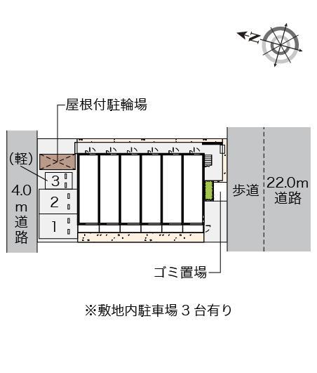 クレイノＫＡＮＡＭＥⅡ(57682)の駐車配置図
