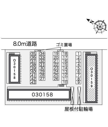 エステートⅡ(30159)の駐車配置図