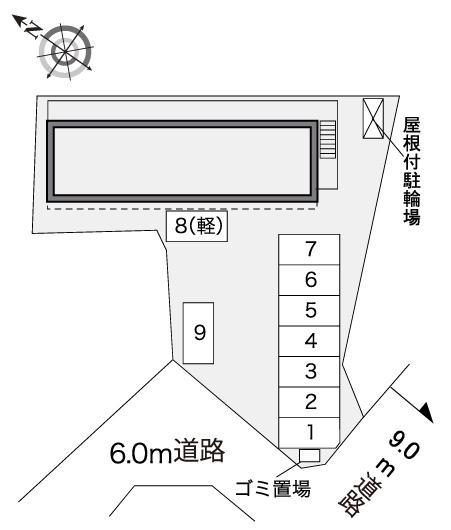 みなみ　彦根(30656)の駐車配置図