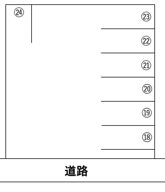 鴨江第5駐車場の駐車配置図