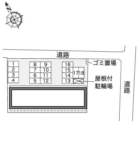 ラペ(41738)の駐車配置図