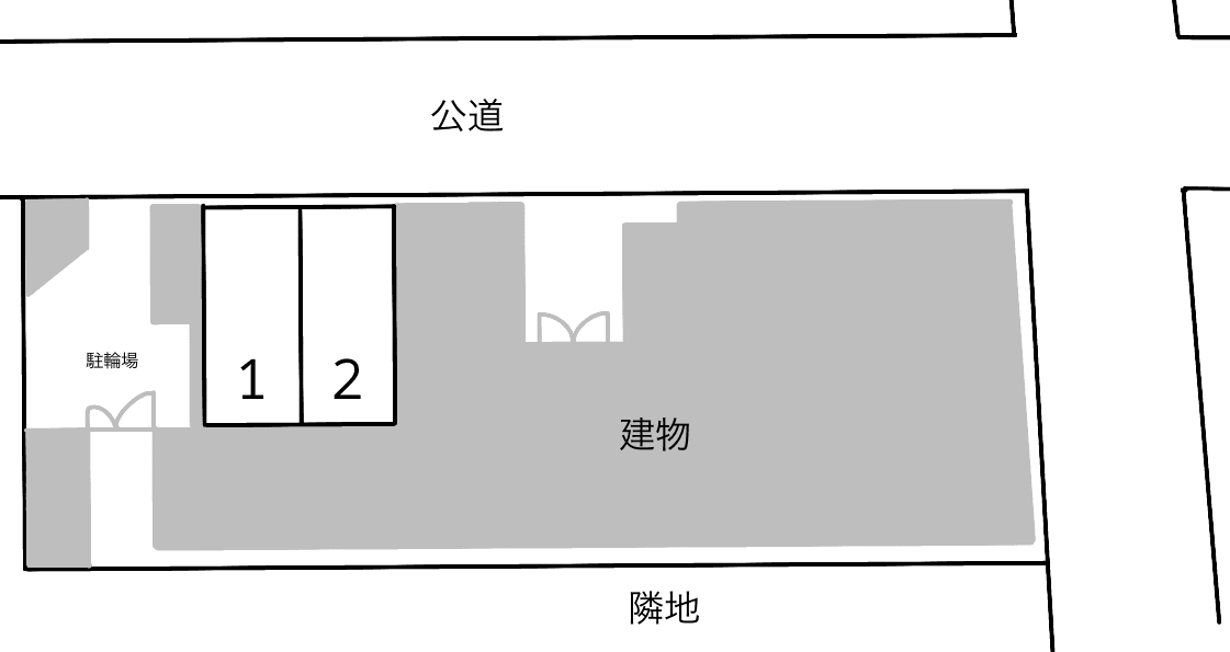 スカイコート学芸大学の駐車配置図