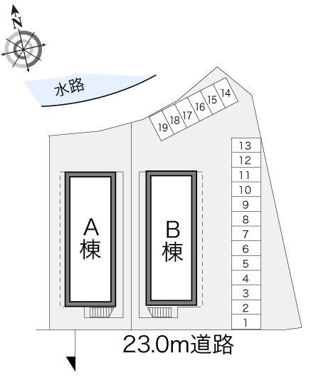 ニュー八千代(19155)の駐車配置図