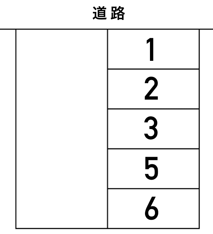 永倉駐車場の駐車配置図