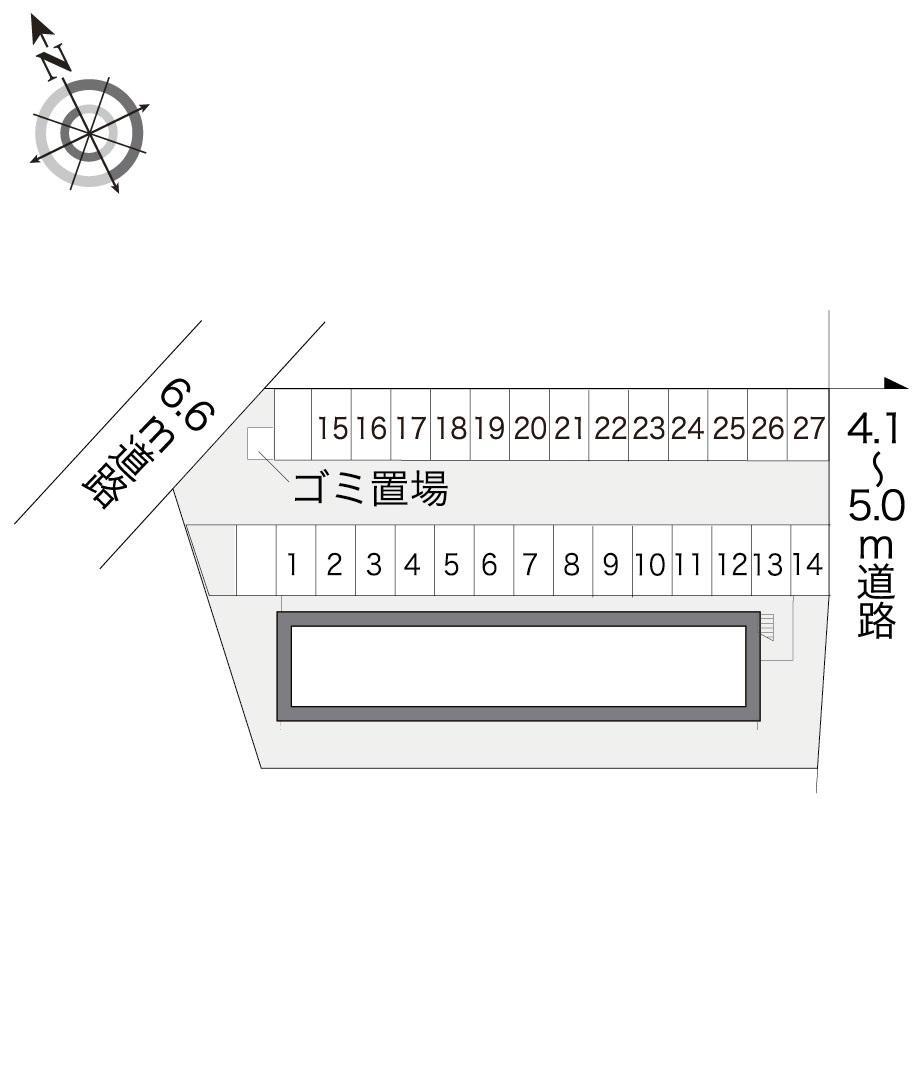 野溝(14156)の駐車配置図