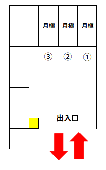 日野第２の駐車配置図
