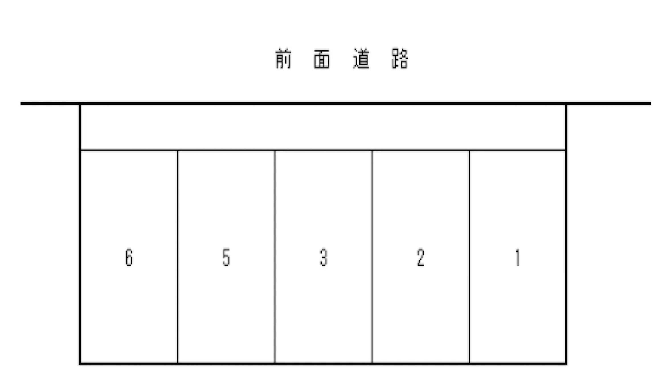 海老園１丁目１２ガレージの駐車配置図