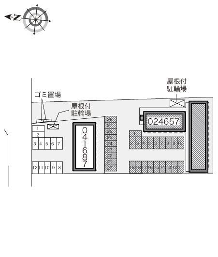 ＷＡＫＡＴＳＵＫＩ(24657)の駐車配置図