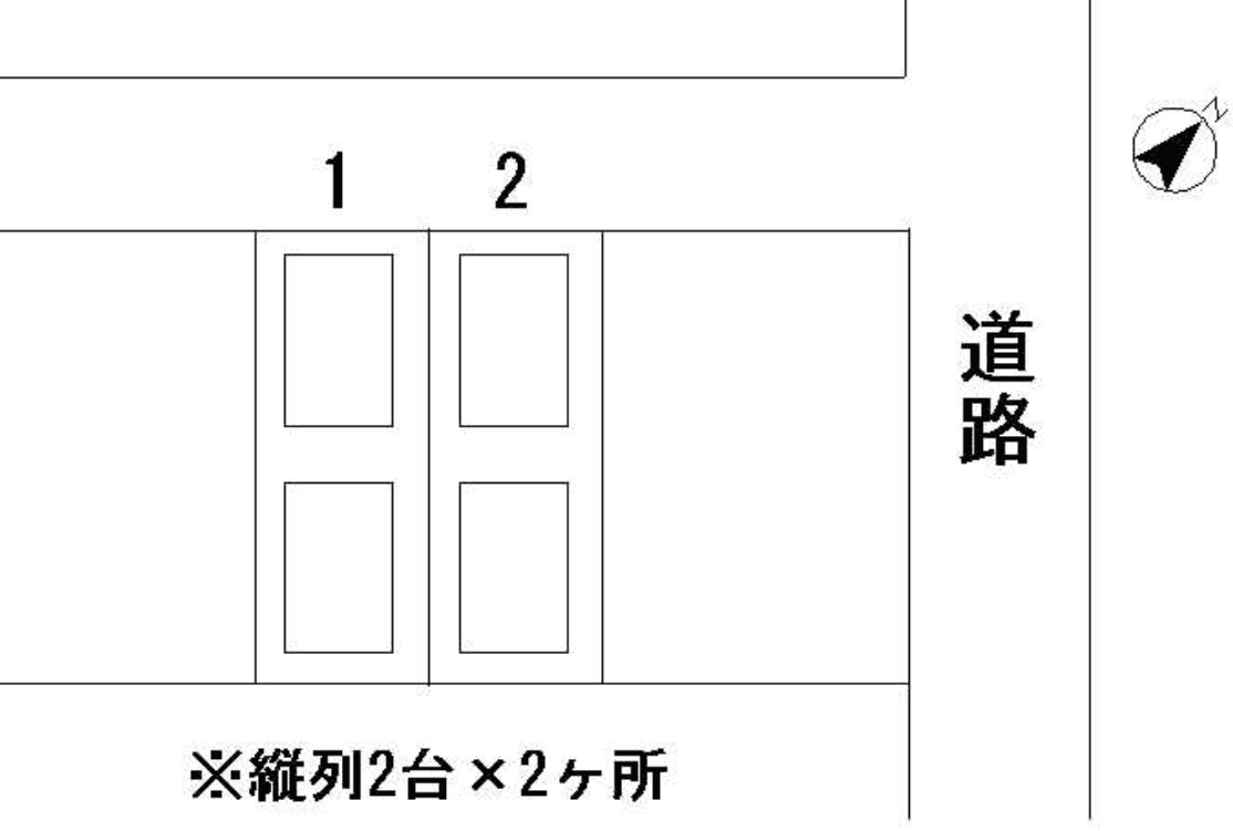 古谷月極駐車場の駐車配置図
