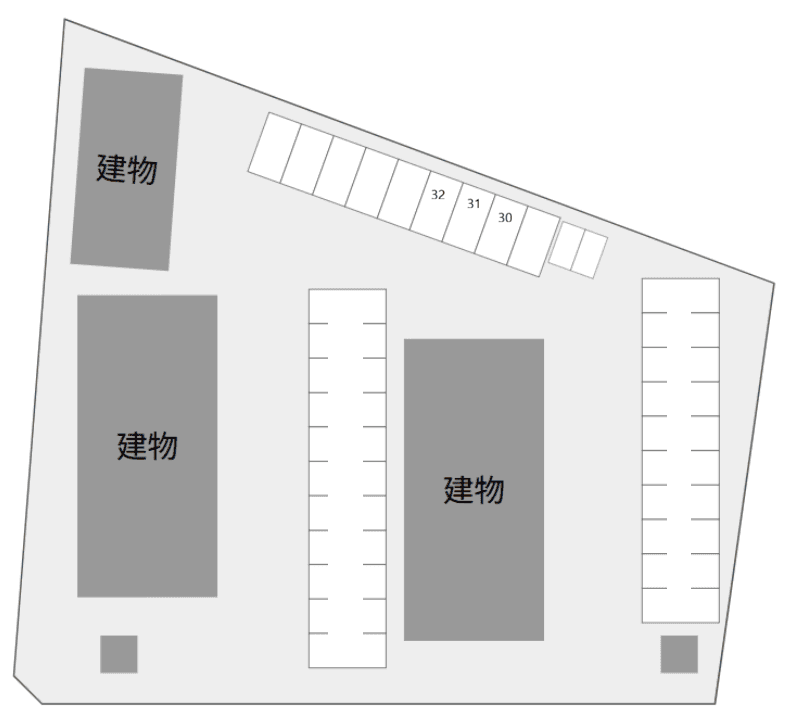 ベイローレル　Ａ・Ｂ別駐車場の駐車配置図