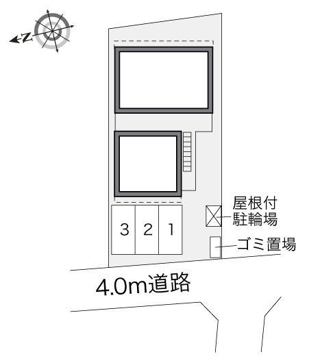 水晶館Ⅰ(34900)の駐車配置図