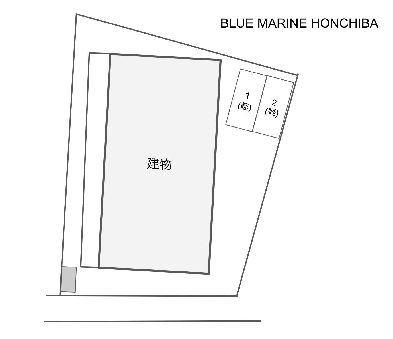 BLUE MARINE HONCHIBAの駐車配置図