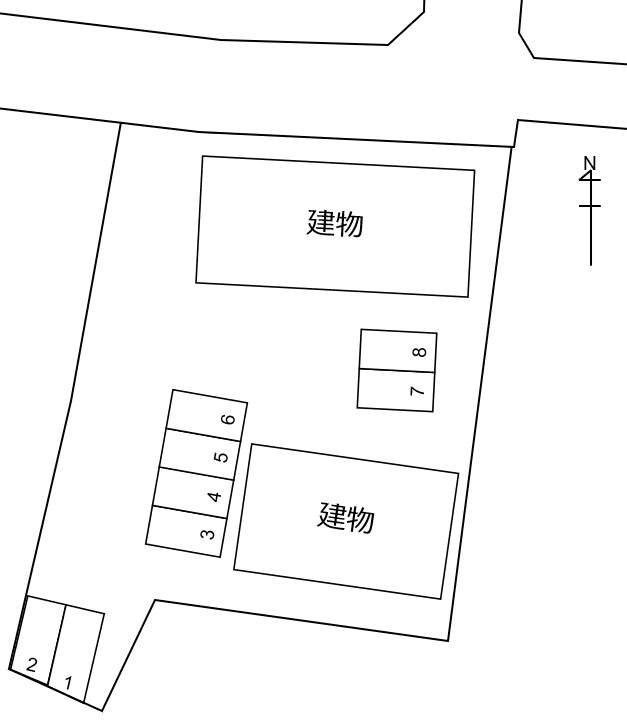 ヴェルドミールＡの駐車配置図