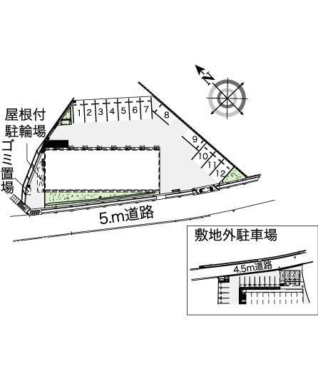 ＧｒｏｏｖｅｒⅡ(43296)　敷地外駐車場の駐車配置図