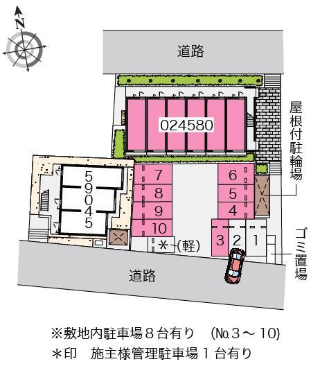 リズィエール(24580)の駐車配置図