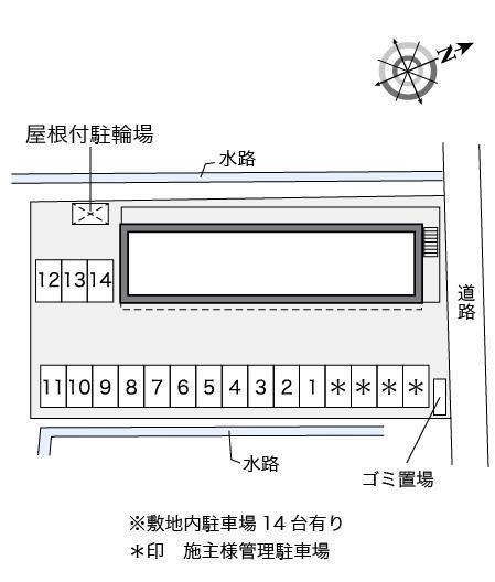 芳菫閣Ⅲ(30148)の駐車配置図