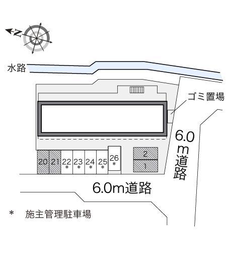 罧原(28047)の駐車配置図