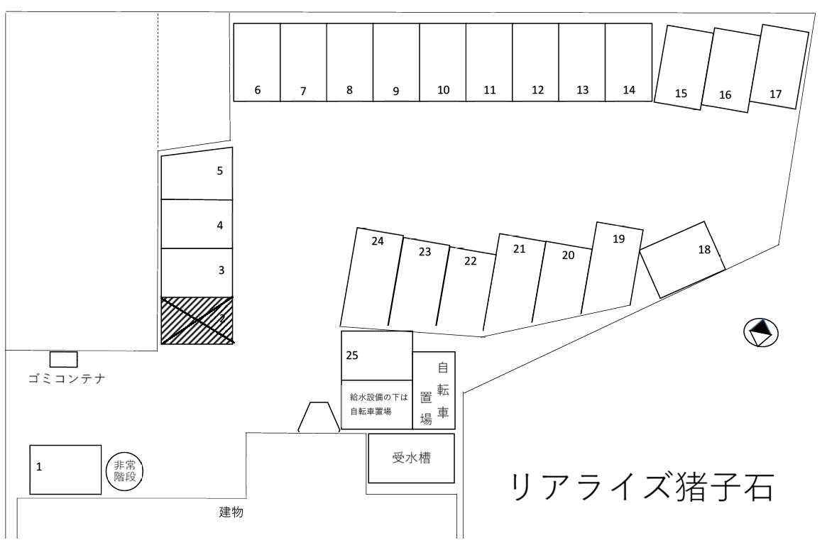 リアライズ猪子石の駐車配置図