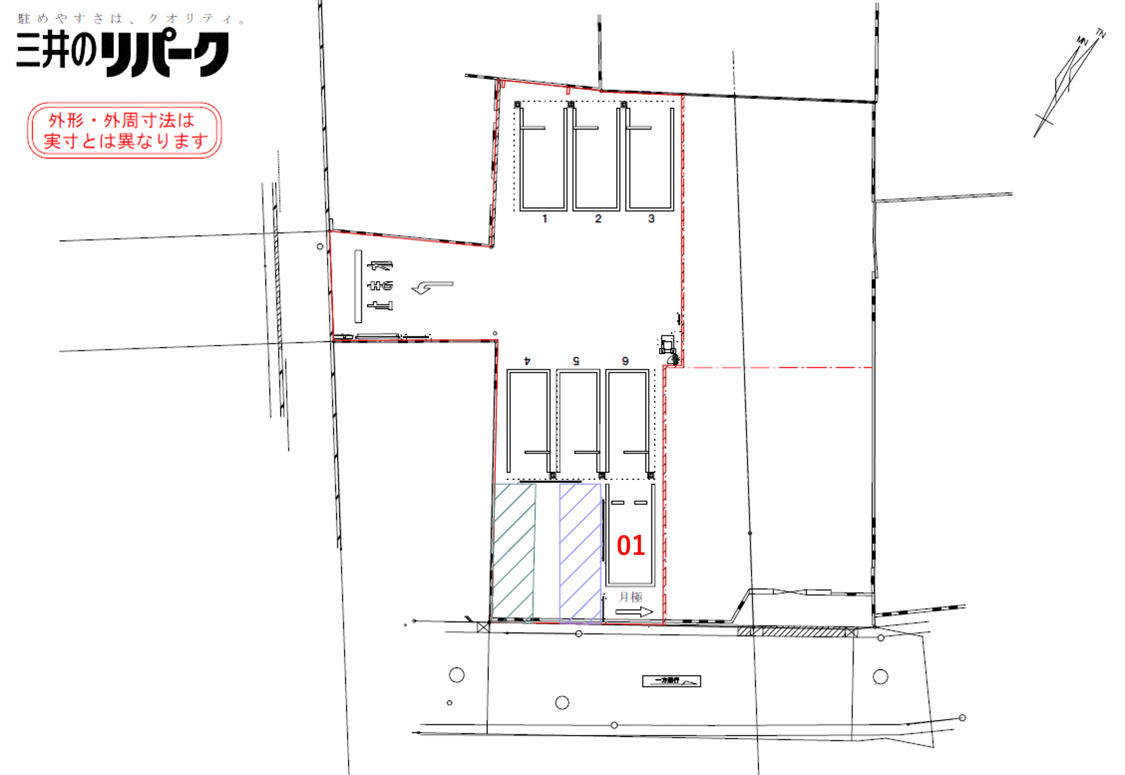 東玉川２丁目第２の駐車配置図