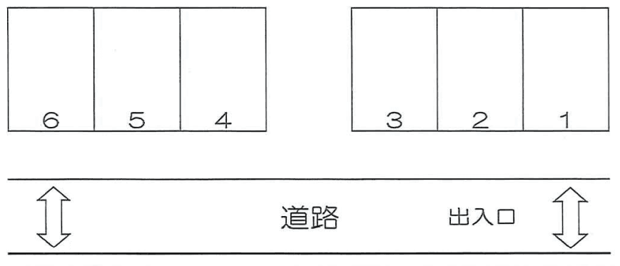 千葉パーキングの駐車配置図