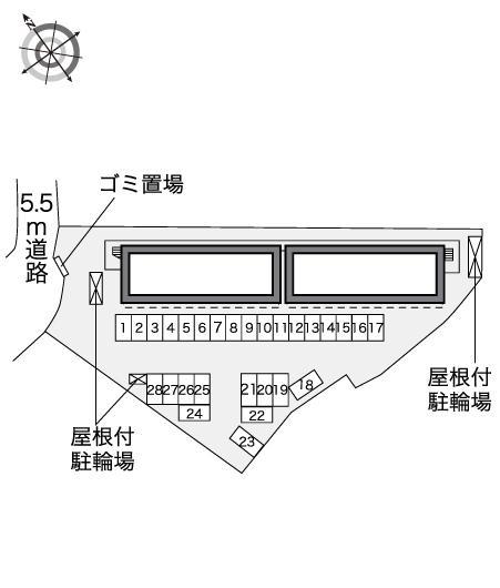 マルベリー(40106)の駐車配置図