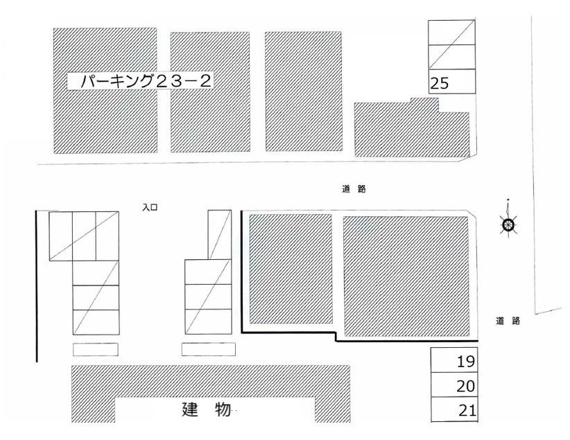 パーキング23-2の駐車配置図