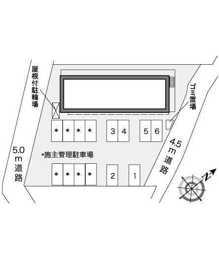 桜山ガーデンテラス(27190)の駐車配置図