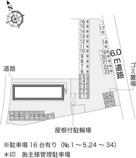エミネンス(15373)の駐車配置図