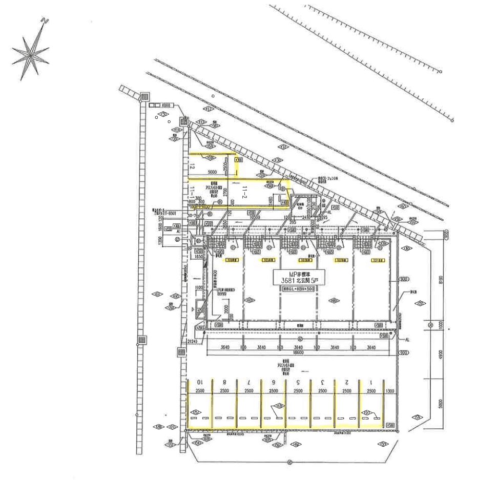 Ｃｏｎｆｏｒ Ｄｅｍｅｕｒｅの駐車配置図