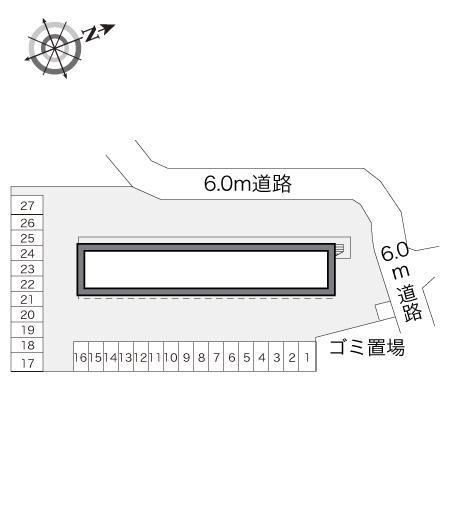 沼南Ⅲ(20161)の駐車配置図
