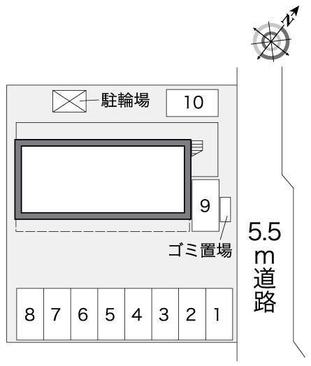 アーネストＴＯＷＡ(25477)の駐車配置図