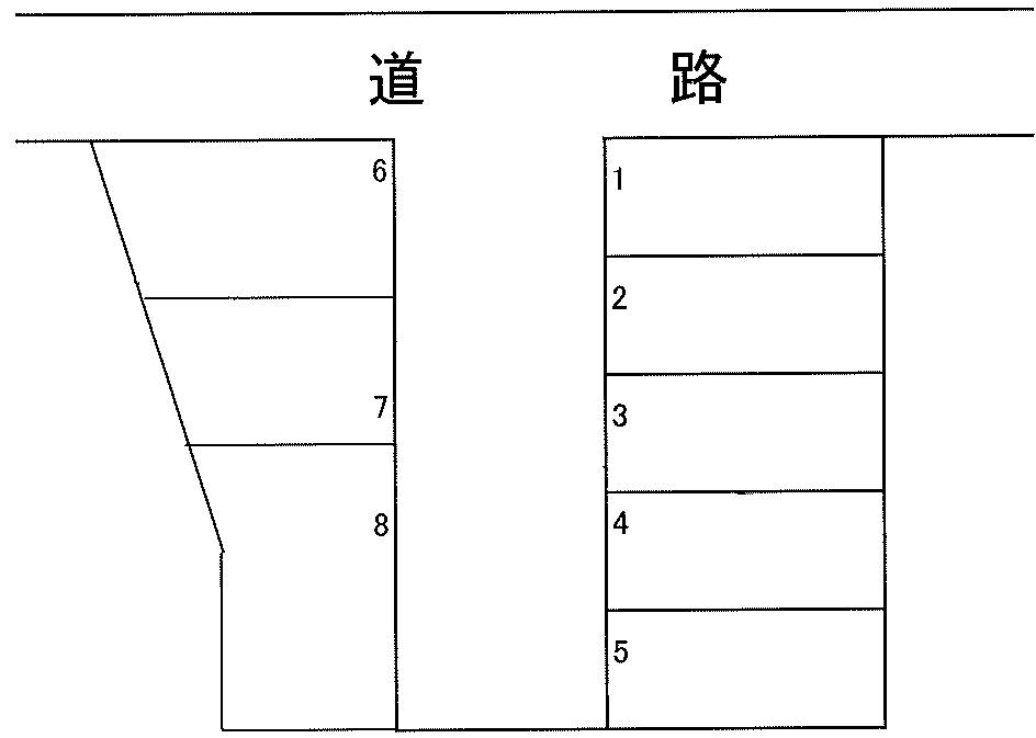 開田一丁目駐車場の駐車配置図