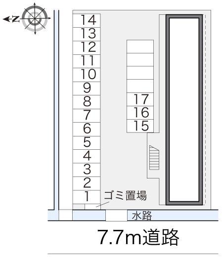 ひまわり(17404)の駐車配置図