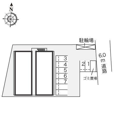 エステート(22701)の駐車配置図