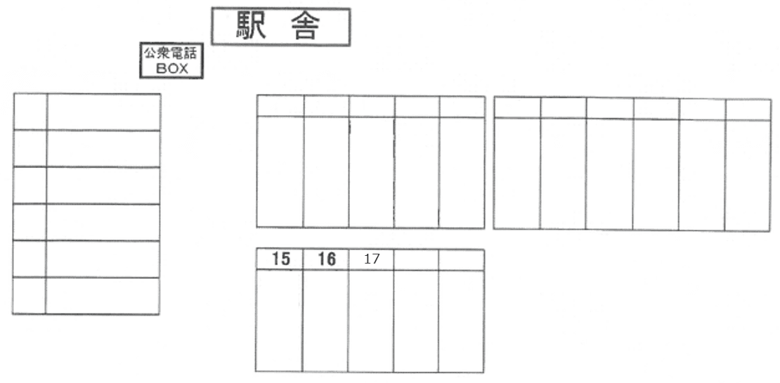 ラクピーライト石生駅の駐車配置図
