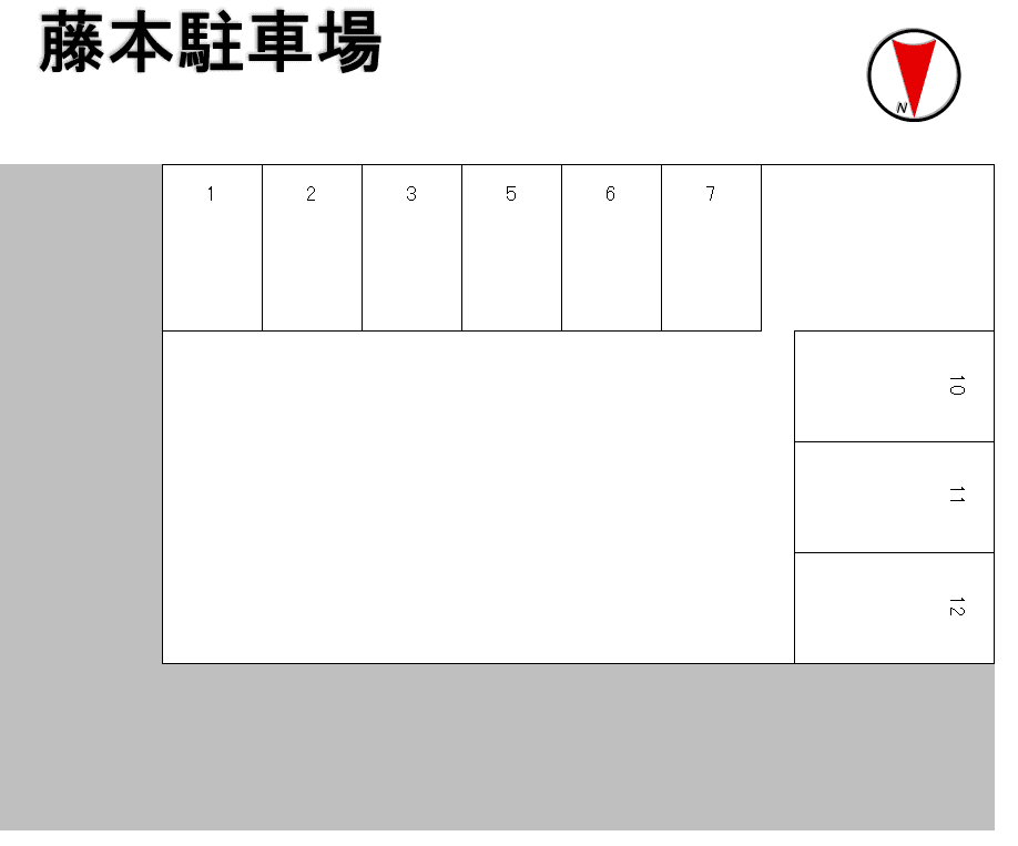 藤本駐車場の駐車配置図