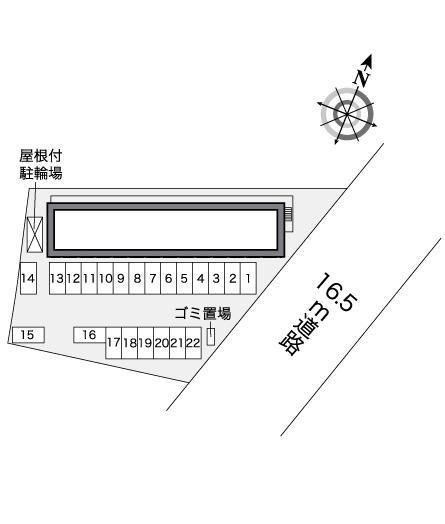 セジュール茶屋(26441)の駐車配置図