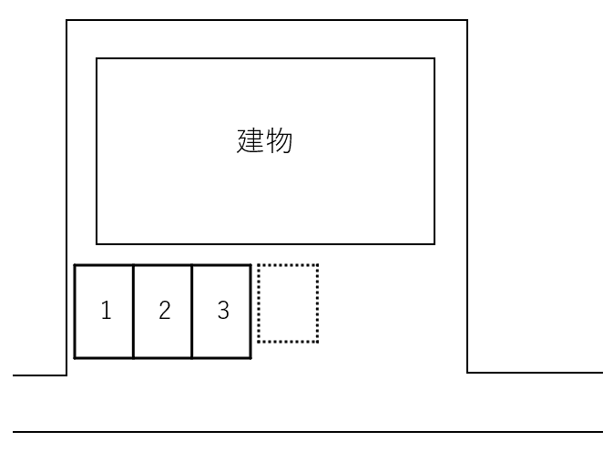 西亀有２丁目駐車場の駐車配置図