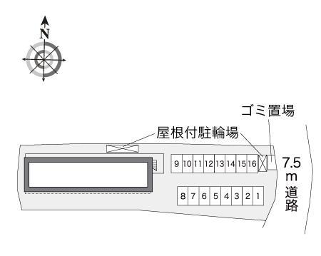 プレノタートⅢ(17028)の駐車配置図