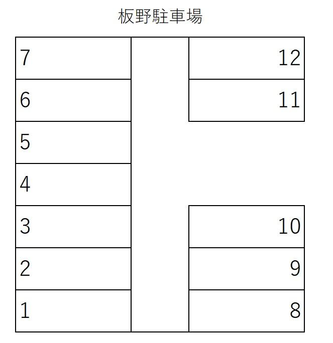 板野駐車場の駐車配置図