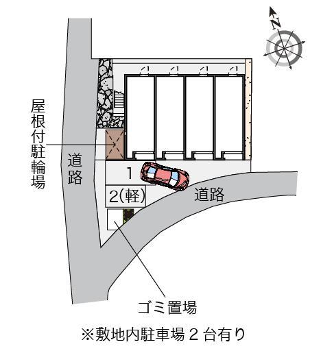 寿荘(55046)の駐車配置図