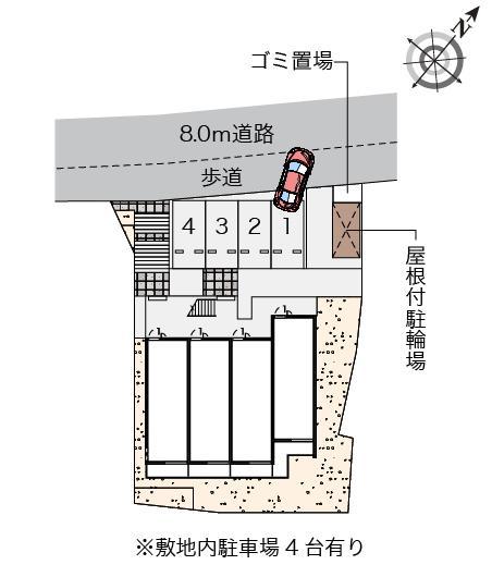 クレイノマチュレ南谷(57458)の駐車配置図