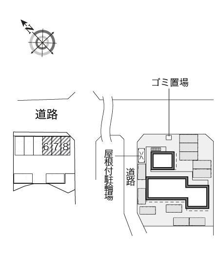 アロージョ(29928)　敷地外駐車場の駐車配置図